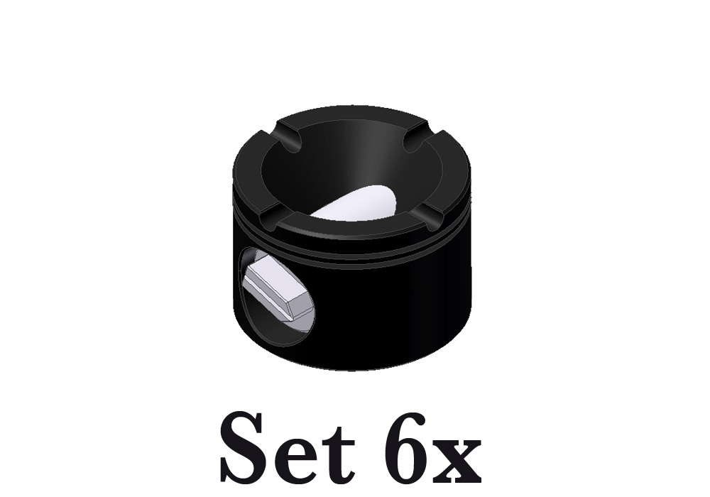 Aschenbecher D080 6xSet