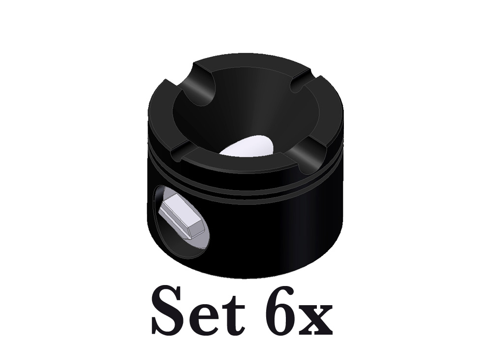 Aschenbecher D100 6xSet